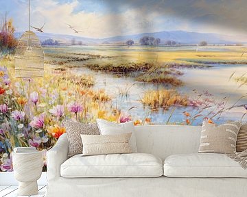 Blumenfeld im Frühling von vanMuis