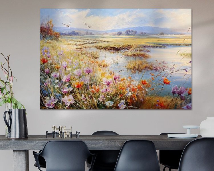 Example of the artwork in a room