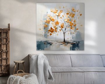 Abstract tree in autumn colours by Black Coffee