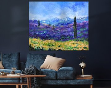 Lavendel in de Provence van pol ledent