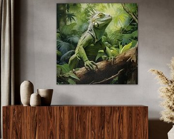Green iguana by Black Coffee