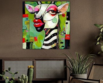 Feuchter Zebrakuss | Abstrakt von Karina Brouwer