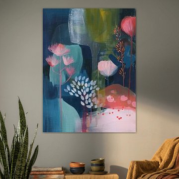 Abstrait botanique coloré sur Studio Allee