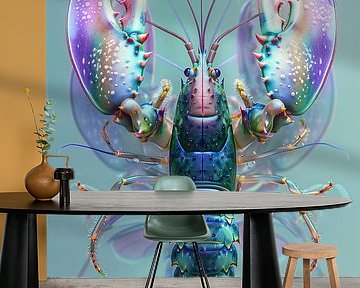 Lobster Luxe - Butterfly fantasy purple blue #1 by Marianne Ottemann - OTTI