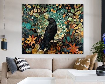 Mosaïque d'oiseaux à peindre sur Peinture Abstraite