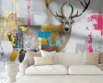 Schilderij Modern Hert