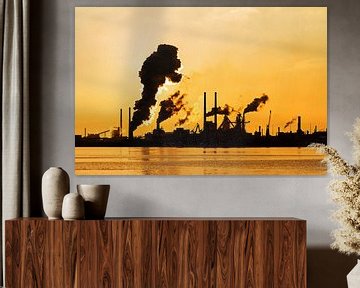Industrie silhouet van Dennis van de Water