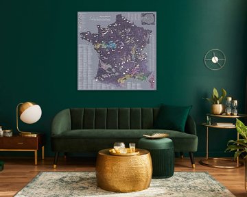 EGGPLANT kaart van Frankrijk (bijgewerkt tot 2024) van MAPOM by Geoatlas