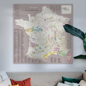 Carte de France des Gastronomes ambiance MASTIC (mise à jour 2024) sur MAPOM par Geoatlas