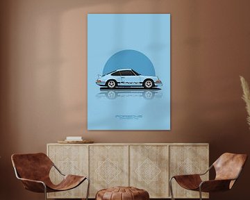 Art Car PORSCHE CARRERA RS Sky by D.Crativeart