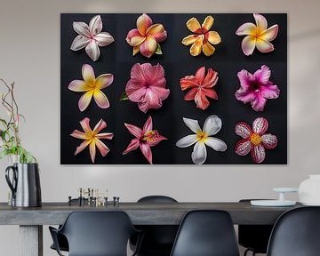 florale Kunst an der Wand von Egon Zitter