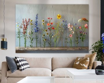 art floral sur le mur sur Egon Zitter