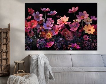 art floral sur le mur sur Egon Zitter