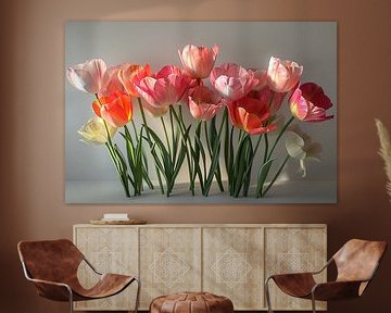 art floral sur le mur sur Egon Zitter