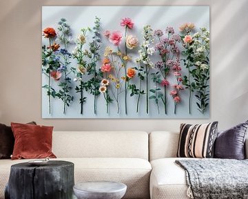 florale Kunst an der Wand von Egon Zitter