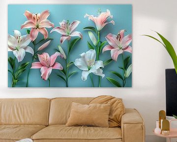 art floral sur le mur sur Egon Zitter