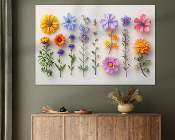 Blumenkunst an der Wand von Egon Zitter