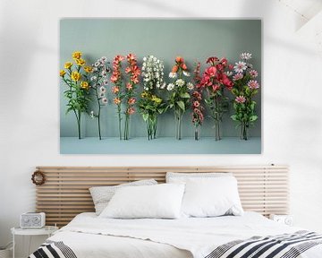 bloemkunst aan de muur van Egon Zitter
