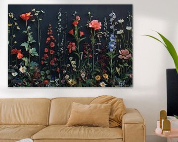 Blumenkunst an der Wand von Egon Zitter