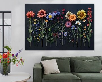 Blumenkunst an der Wand von Egon Zitter