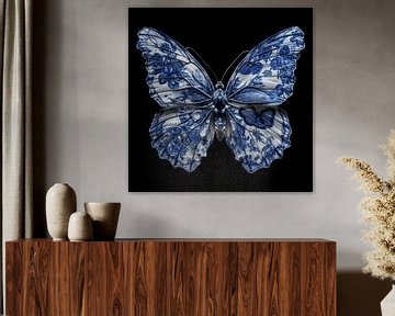 Der Blaue Delfter Schmetterling von Harmannus Sijbring