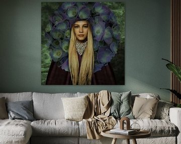 Vintage Beauty Capuchon Hortensia van Yvonne Zeldenthuis
