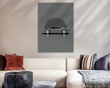 Art 1989 ferrari f40 Grey sur D.Crativeart