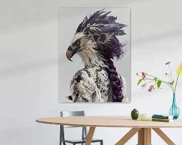anthropomorphic eagle by haroulita
