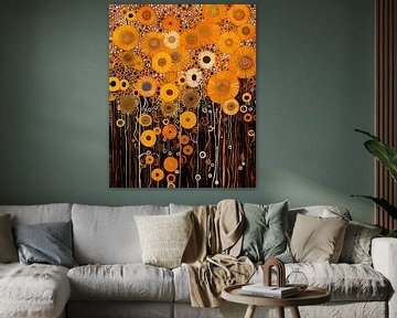 Sonnenblumen abstrakt von Bert Nijholt
