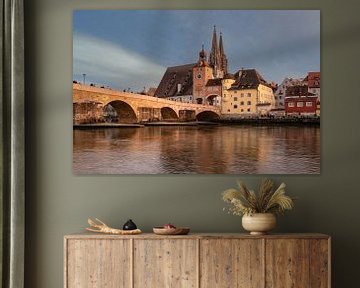 Regensburg in het gouden uur van Rainer Pickhard