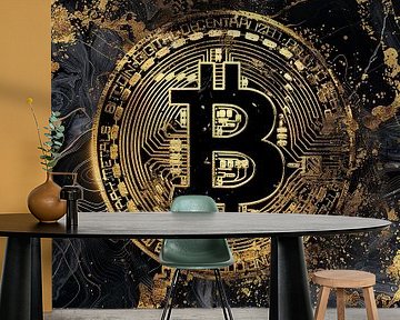 Bitcoin Crypto Zakelijke Motivatie van FotoKonzepte