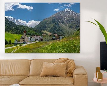 Vent Dorf in den Tiroler Alpen in Austira im Frühling von Sjoerd van der Wal Fotografie