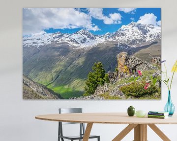 Wildspitze mountain peak in the Tiroler Alps during springtime by Sjoerd van der Wal Photography