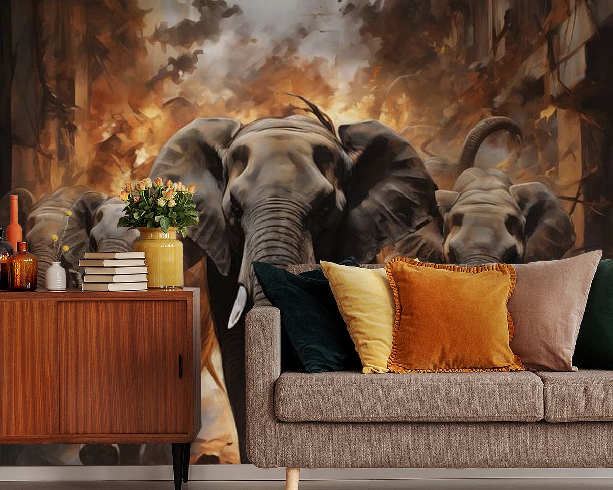 Example of the artwork in a room