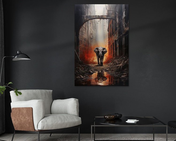 Example of the artwork in a room