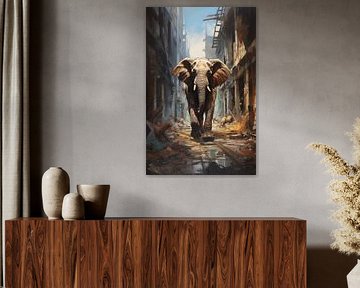 Solitude in Ruïnes: De Tocht van de Urban Olifant