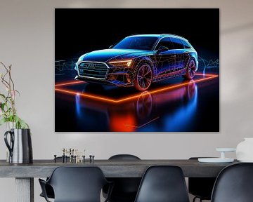 Audi A6 Auto sportwagen neon van FotoKonzepte