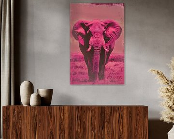 Pink Power | Rosa Elefant von Frank Daske | Foto & Design