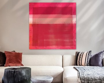 Modern abstract in pink. Rothko inspired by Dina Dankers