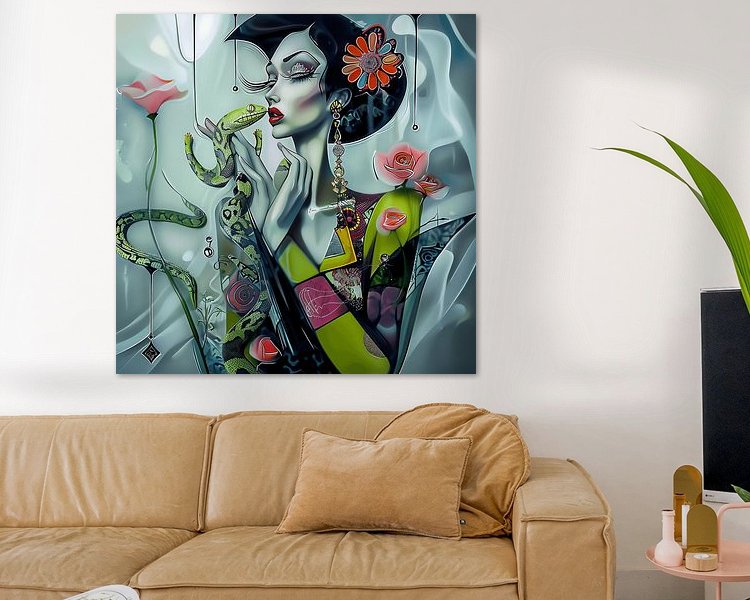 Example of the artwork in a room