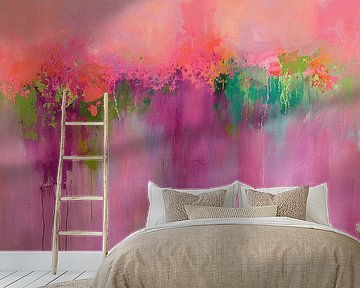 Rosy Hues Infinity by Abstract Painting