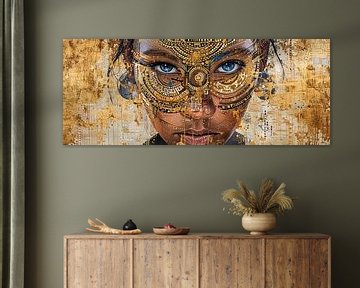 Woman Golden Face | Blueprint Divinity by Art Whims