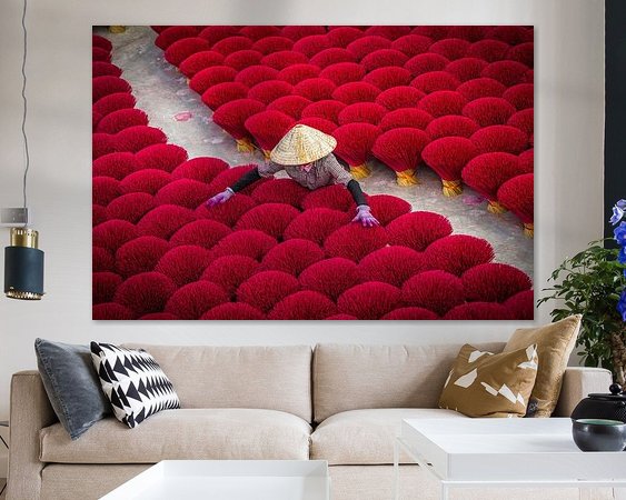 Example of the artwork in a room