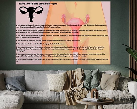 Example of the artwork in a room