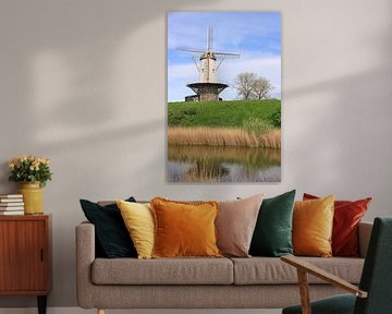 Molen De Koe in Veere van Zeeland op Foto