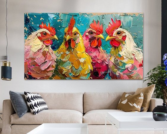 Example of the artwork in a room