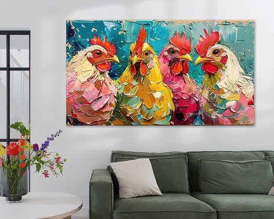 Example of the artwork in a room