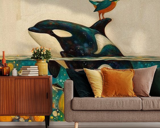 Example of the artwork in a room