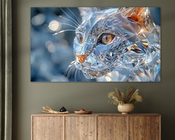 Katze aus Glas-Panorama von TheXclusive Art