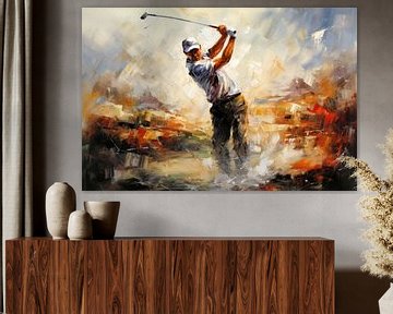 Abstracte golfer van ARTemberaubend